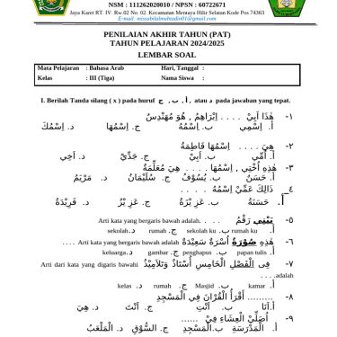 5 Rahasia Soal Bahasa Arab Kelas 4 Semester 2 di 2026 yang Jarang Diketahui Guru