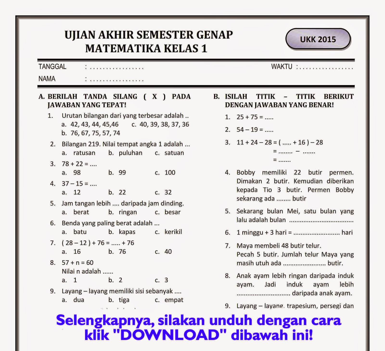 5 Rahasia Soal PTS Matematika Kelas 4 Semester 1 yang Wajib Tahu Sebelum Ujian 2026