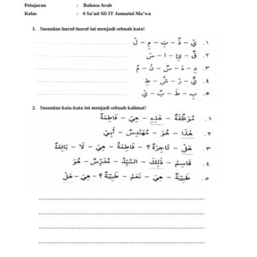 5 Rahasia Sukses Hadapi Soal Bahasa Arab Kelas 4 Semester 1 2026