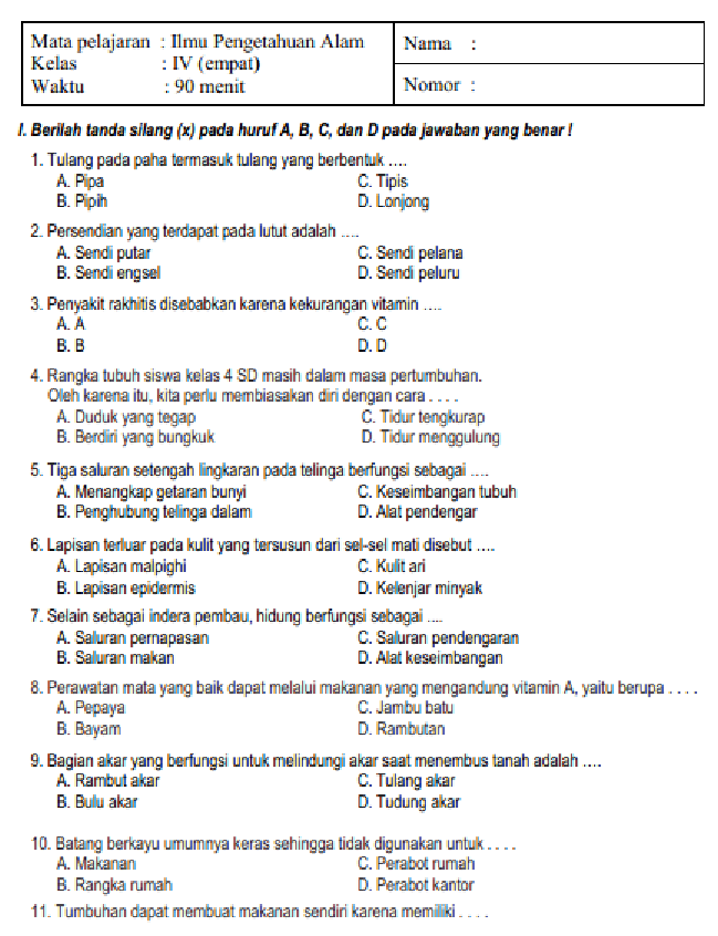 Wajib Tahu 3 Rahasia Soal Ulangan IPA Kelas 4 Semester 1 2026
