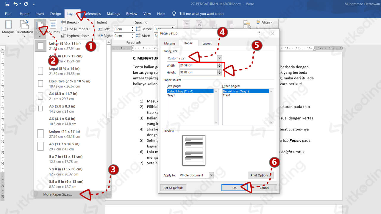 3 Cara Mengubah Ukuran Salah Satu Kertas di MS Word, Ternyata Semudah Ini