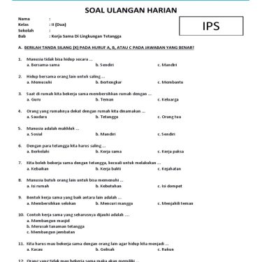 5 Rahasia Sukses Hadapi Soal IPS Kelas 2 SD Semester 2 yang Wajib Tahu Orang Tua