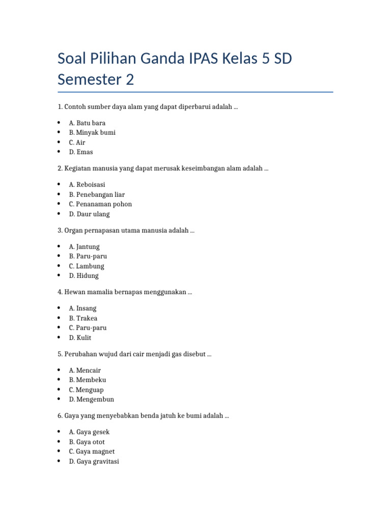 Rahasia Sukses Hadapi Soal UAS IPA Kelas 5 Semester 2 dengan Memahami Pola Ujian 2026