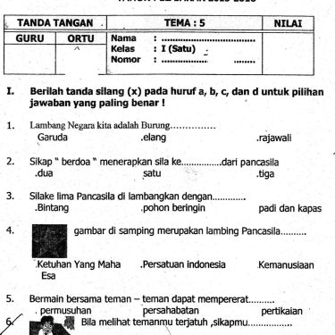 Ternyata Ini 15 Soal UAS PLH Kelas 5 SD Semester 1 Kurikulum 2013 yang Sering Muncul