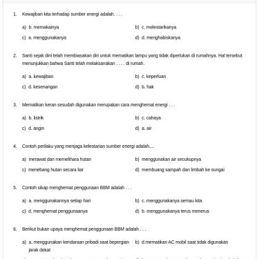 Ternyata Ini 5 Soal Kelas 3 Tema 6 Subtema 1 yang Wajib Dikuasai Siswa 2026
