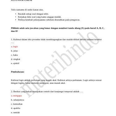 15 Contoh Soal PG Bahasa Indonesia Kelas 11 Semester 1 yang Sering Muncul di Ujian, Wajib Tahu Sebelum Terlambat!