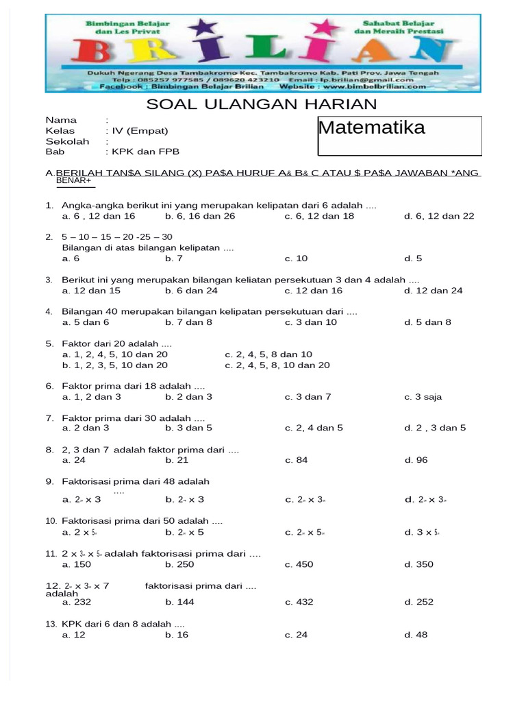 Terbukti! 7 Cara Mudah Dapat PDF Soal SD Kelas 4 SD Gratis Sebelum Terlambat
