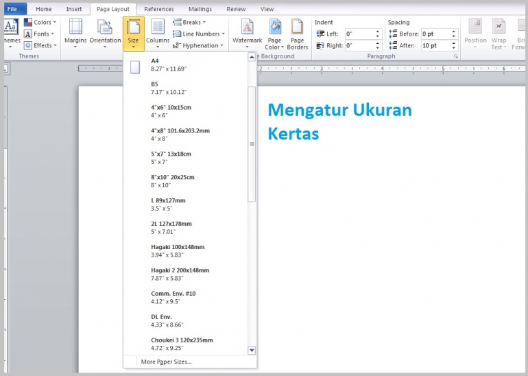 Terbukti! Cara Cepat Atasi Word 2010 Tidak Ada Menu Ukuran Kertas Mengubah Kertas