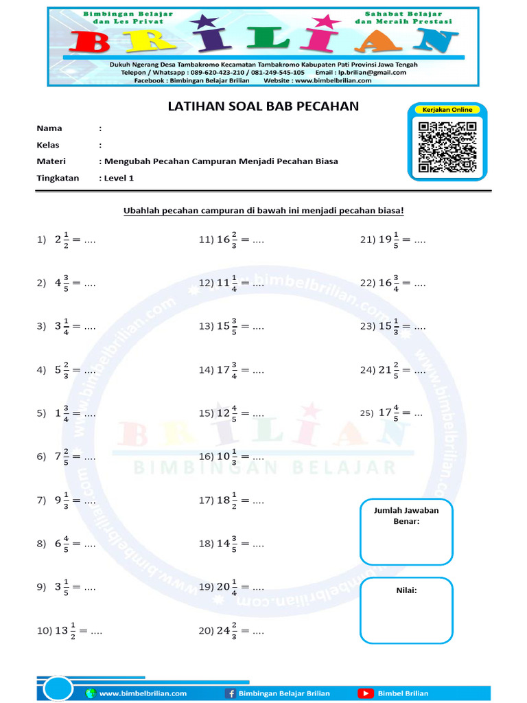 Ternyata Ini Pembahasan Pecahan Campuran Kelas 5 Soal Nomer 4 yang Sering Bikin Salah Paham