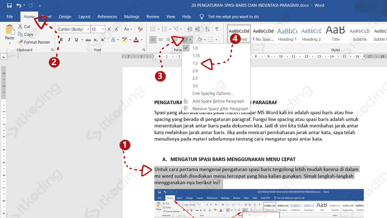 Ternyata Selama Ini Salah, 3 Cara Mengubah Ukuran Spasi di Word 2013 yang Jarang Diketahui