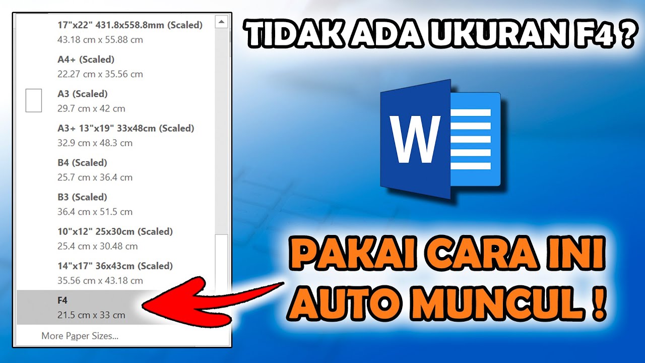 Ternyata Semudah Ini Cara Mengubah Ukuran Microsoft Word Menjadi F4 di Laptop, Wajib Tahu Sebelum Mencetak Dokumen