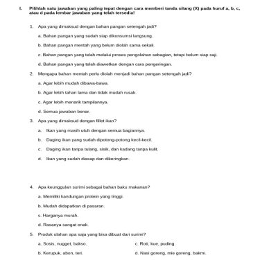 Inilah 7 Contoh Soal PG Prakarya Kelas IX Semester 1 Kurikulum 2013 yang Wajib Kamu Kuasai Sebelum Ujian