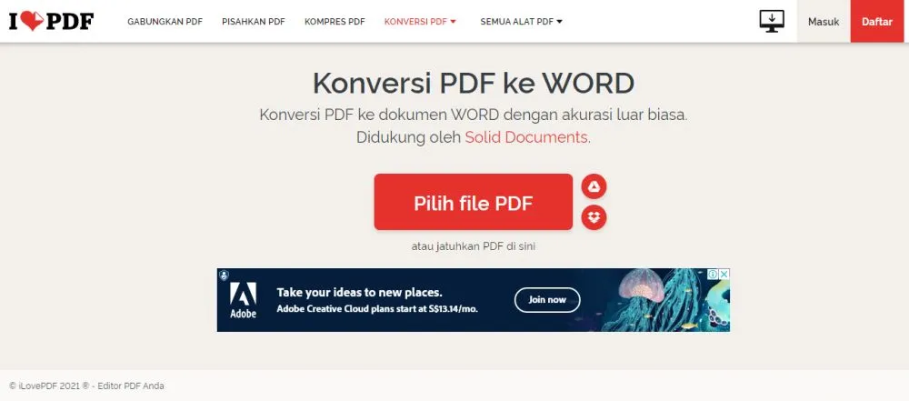 website untuk mengubah pdf atau foto ke word