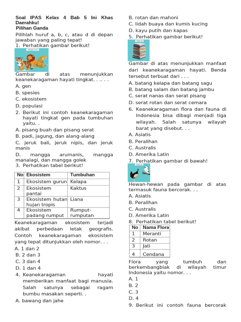 Terbukti 7 Soal HOTS Pelajaran dan Soal IPA Kelas 4 Indonesia Bikin Anak Sukses Ujian