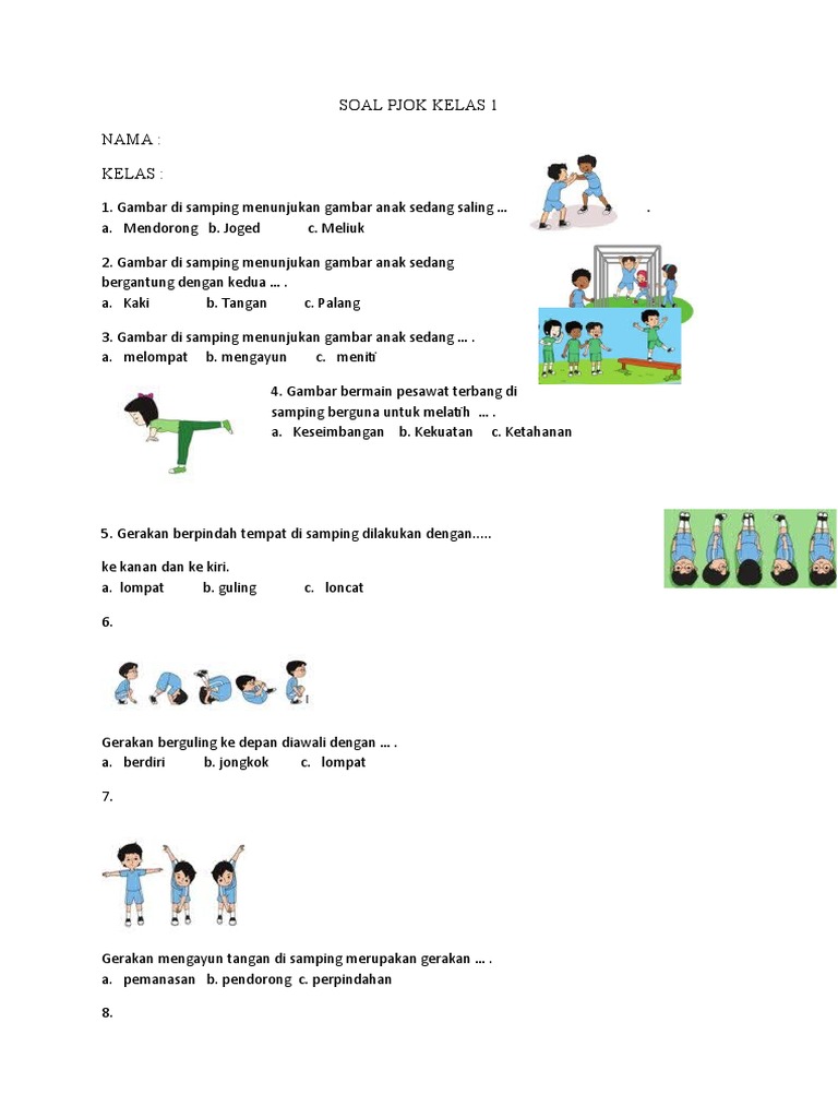 Hanya Ini Contoh Soal Bergambar Anak Kelas 1 Penjaskes Terkait Perayaan Timnas Juara Hanya Ini Contoh Soal Bergambar Anak Kelas 1 Penjaskes Terkait Perayaan Timnas Juara