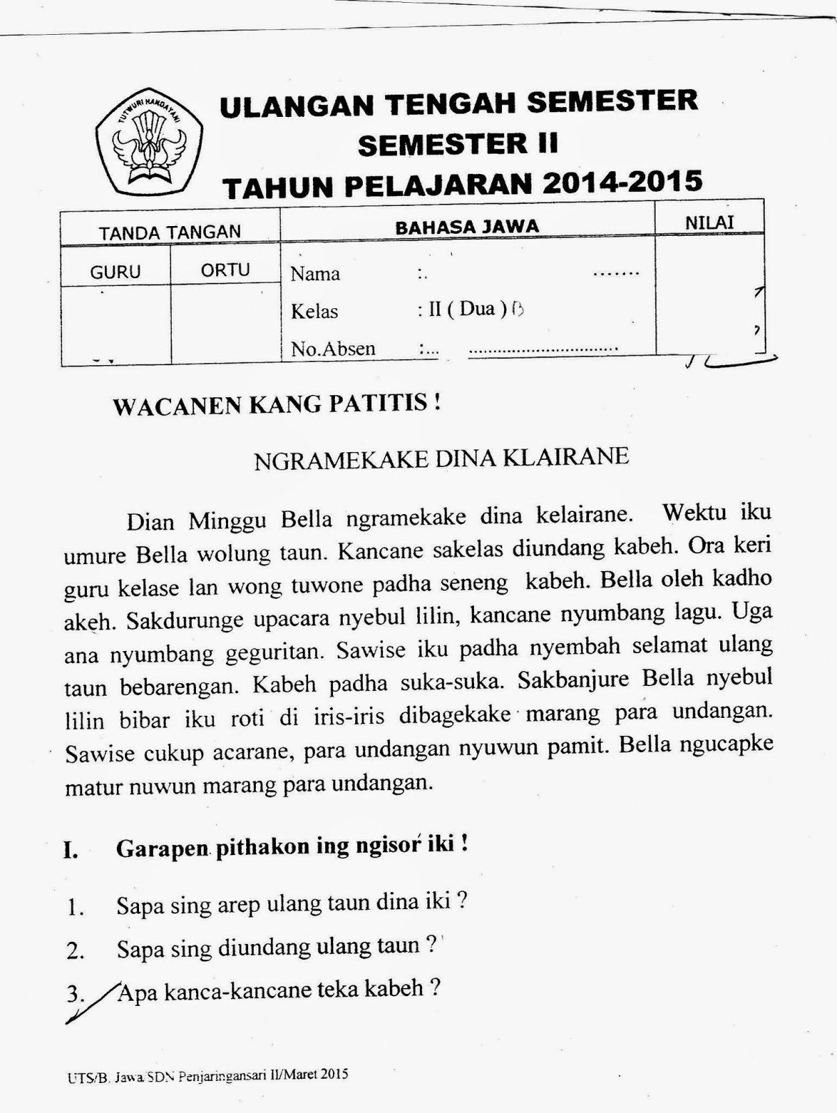 Rahasia Sukses Anak Sekolah: Gunakan Latihan Soal Kenaikan Kelas 1 Ini Agar Nilai Melejit