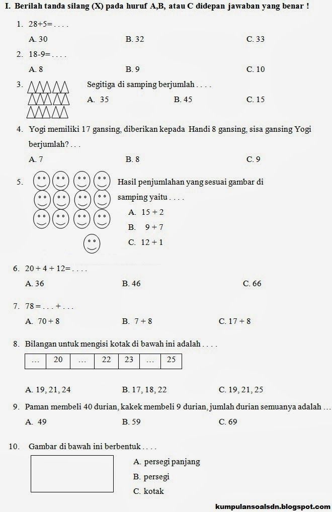 Rahasia Sukses Belajar dengan Latihan Soal Kenuan Pelajaran 3 SD Kelas 1 Terbaru