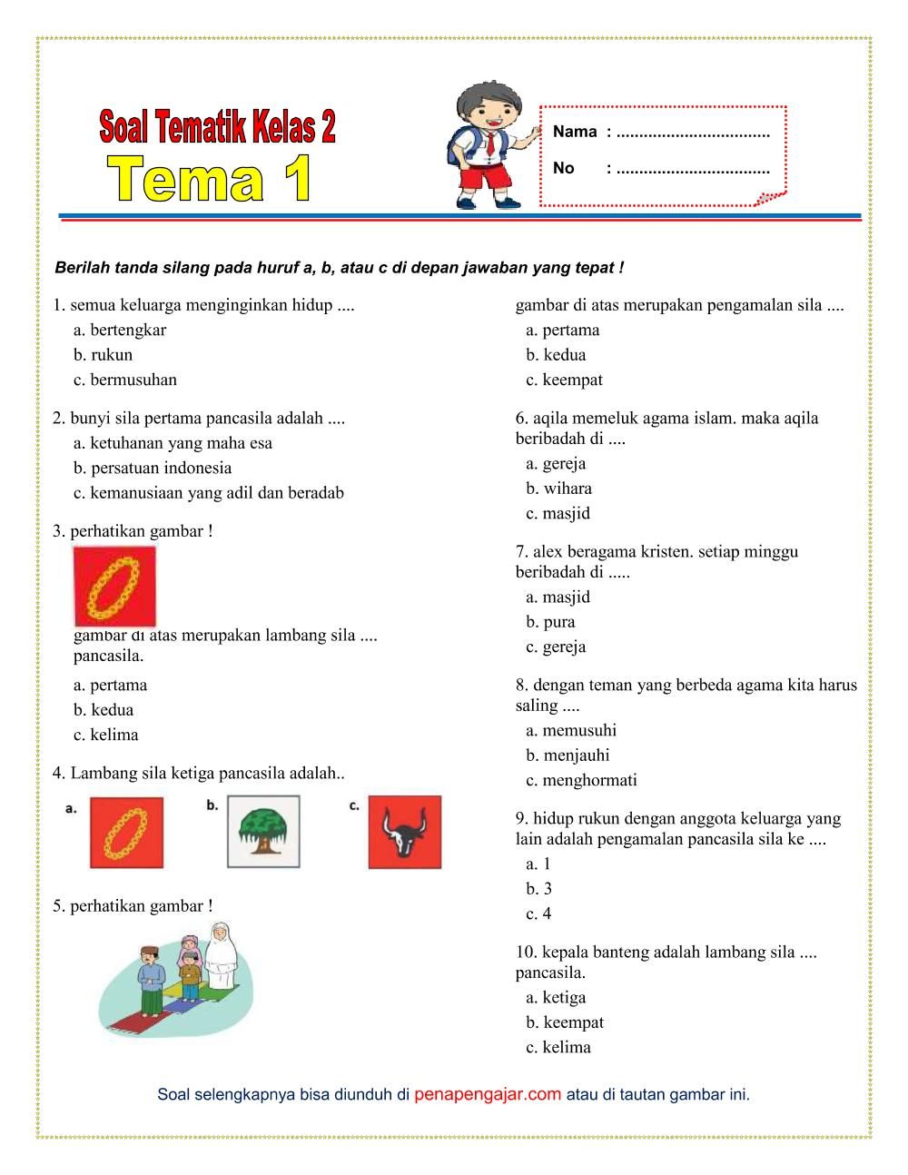 Wajib Tahu Contoh Soal Bentuk HOTS untuk Tema 2 Kelas 1 Agar Anak Makin Cerdas Wajib Tahu Contoh Soal Bentuk HOTS untuk Tema 2 Kelas 1 Agar Anak Makin Cerdas
